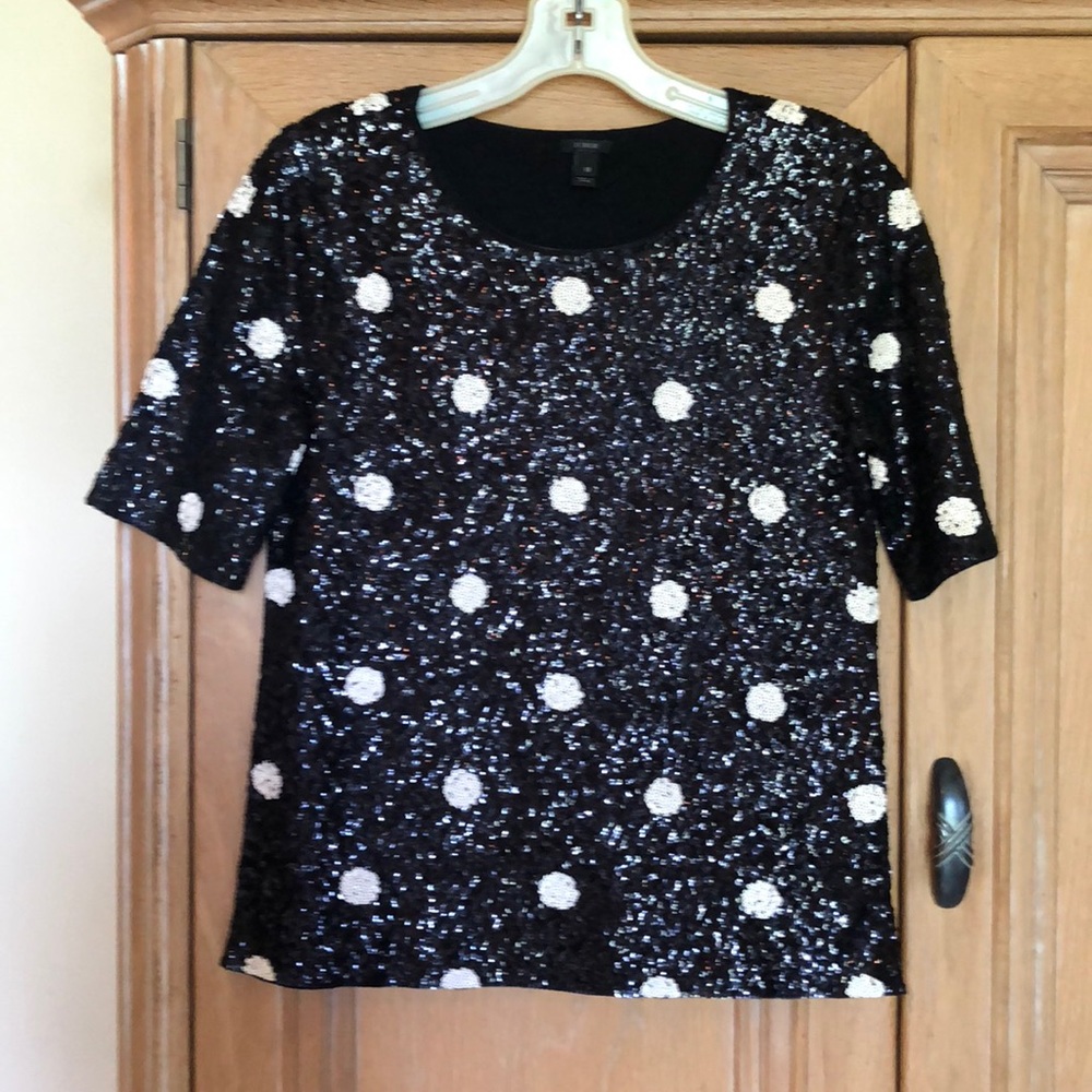 Sequined washable top
